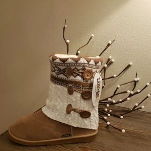 LUK-EES by MukLuks SUPER SOFT Knit Toggle Boot